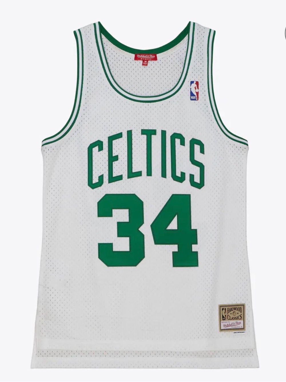Mitchell & Ness White and Green Celtics #34 Jersey